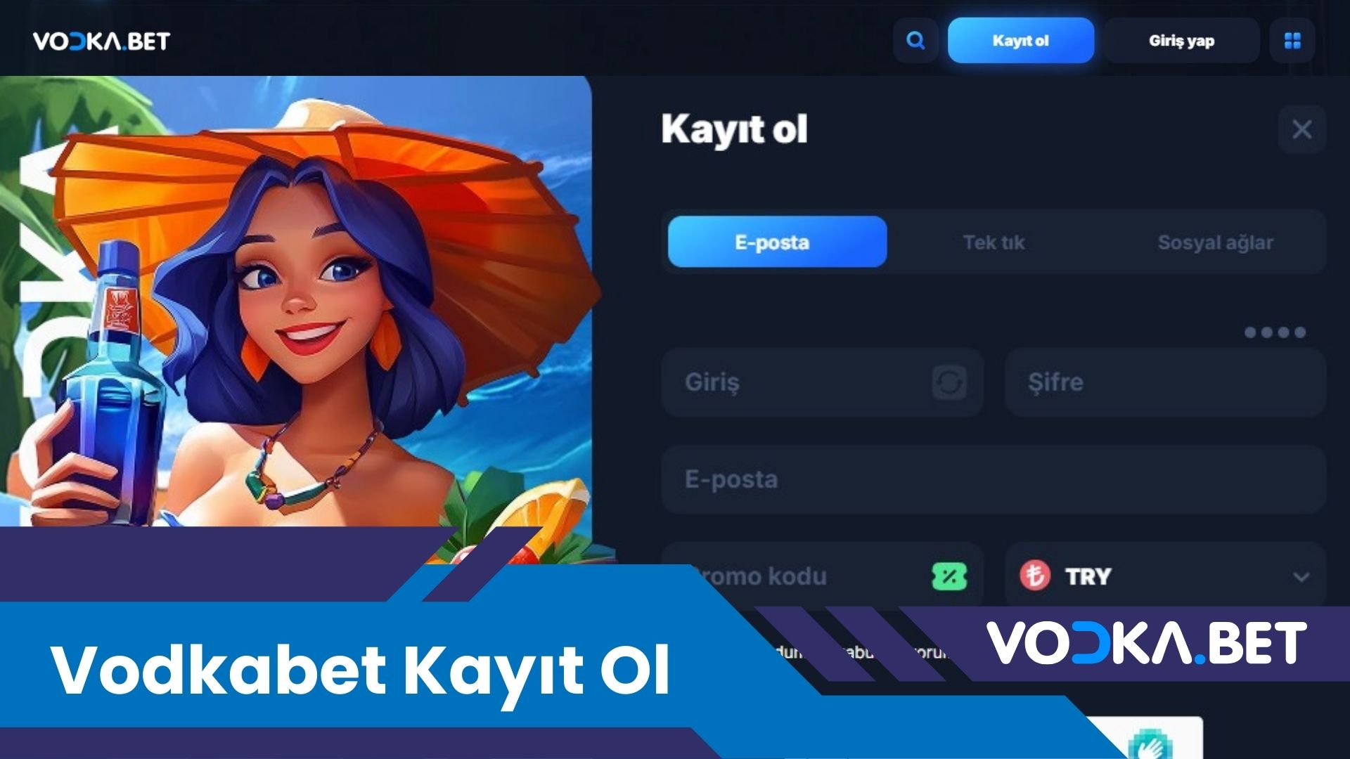 Vodkabet Kayıt ol: Oyunların ve Bonusların Keyfini Sür