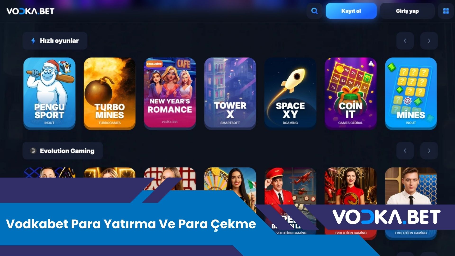 Vodkabet Para Yatırma ve Para Çekme İşlemleri Güvenli, Hızlı